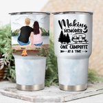 Personalised Family Making Memories One Campsite At A Time 30oz Tumbler Anniversary Gift Birthday Gift for Family Couple