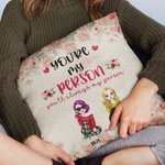 Personalized You'll Always Be My Person Best Friend Forever Throw Pillow Cover  Gift for Best Friend for Living Room