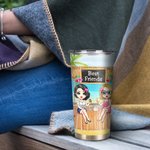 Personalized I Love You to the Beach and Back 20oz Tumbler Besties Memorial Gift for Hot and Cold Drinks