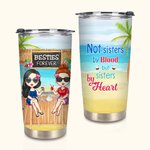 Gepersonaliseerde Niet Zusters van Bloed Maar Zusters van Hart 20oz Tumbler Beste Vriend Cadeau voor Warme en Koude Dranken