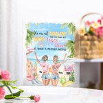 Personalised We Are Not Sugar and Spice and Everything Nice Acrylic Plaque Besties Friendship Gift