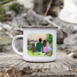 Personlig Making Memories One Campsite At A Time Family Emaljmugg 11oz för te Kaffe Varm choklad Bärbar Lättviktare