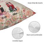 Personalisierte beste Freunde für immer Seele Schwester Nachmittagstee Zeit werfen Kissen Abdeckung Bestie Zitate Home Decoration