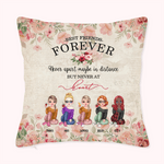 Personalisierte beste Freunde für immer Seele Schwester Nachmittagstee Zeit werfen Kissen Abdeckung Bestie Zitate Home Decoration