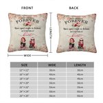 Personalisierte beste Freunde für immer Seele Schwester Nachmittagstee Zeit werfen Kissen Abdeckung Bestie Zitate Home Decoration