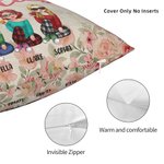 Personalizado Mejor Vida Con Mi Bestie Jardín Tiempo Libre Almohada Funda Bestie Regalo Decoración Dormitorio