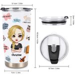 Personalized Daily Affirmation Words I Love All Parts Of Me 20oz Tumbler Back to School Gift Birthday Gift Daily Use