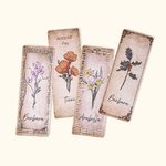 Marque-Page Personnalisé avec Fleur de Naissance et Nom Cadeau pour Amoureux des Livres Grand-Mère Meilleure Amie Étudiante