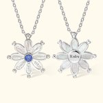 Personalised Daisy Flower Birthstone Inspirational Necklace Encouragement Jewellery Birthday Mother's Day Valentine's Day Gift for Her
