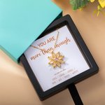 Personalised Daisy Flower Birthstone Inspirational Necklace Encouragement Jewellery Birthday Mother's Day Valentine's Day Gift for Her