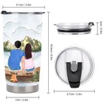 Gepersonaliseerde Family Making Memories Camping Quotes 20oz Tumbler Anniversary Gift voor Dagelijks Gebruik