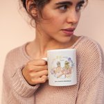 Gepersonaliseerde Will You Be My Bridesmaid Bloem Wit Keramische Mok Bruidsmeisje Voorstel Gift Wedding Gift