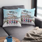 Personalised You Are My Person Bestie Drinking Life Enjoying Natural Scenery Throw Pillow Cover Bestie Gift Idea Home Decoration