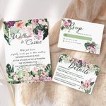 Personalisierte Hawaii-Stil Hochzeit Einladungs-Suite mit Gast Namen und Datum Set von 6 Hochzeit Gefälligkeiten für Ihre Gäste