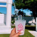 Set personalizzato di 10 bicchieri di plastica smerigliati stile discoteca con nome regalo per matrimonio damigella d'onore addio al celibato