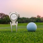 Personalized Embossed Golf Divot Repair Tool with Magnetic Removable Golf Ball Marker Golf Club Holder Birthday Gift for Golf Lovers Dad Husband