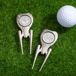Personalized Embossed Golf Divot Repair Tool with Magnetic Removable Golf Ball Marker Golf Club Holder Birthday Gift for Golf Lovers Dad Husband