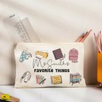 Neceser de Maquillaje Personalizado para Profesores con Nombre Estuche de Lápices Kit de Emergencia para Profesores Regalo de Agradecimiento a Profeso