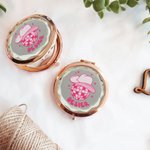 Specchio da discoteca personalizzato per il trucco della damigella d'onore Specchio pieghevole Festa di addio al nubilato Festa di nozze Regalo per la