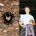 Personalised Wall Art Chicken Coop Farm Coop Metal Sign with Name and Date Farmhouse Decor Gift for Farmer Farm Owner