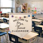 Personalisierte Boho Lehrer Name Türhänger mit Filzkugeln Klassenzimmer Willkommen Zeichen Lehrer Geschenk zurück zu Schule Geschenk Lehrer Anerkennun