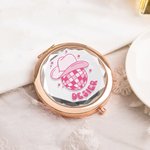 Specchio da discoteca personalizzato per il trucco della damigella d'onore Specchio pieghevole Festa di addio al nubilato Festa di nozze Regalo per la