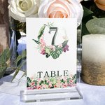 Personalisierte Nummer 1-30 Acryl Hochzeitstisch Vorlage mit Paar Namen für Hochzeit Empfang Party Jahrestag Veranstaltung