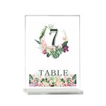 Personalisierte Nummer 1-30 Acryl Hochzeitstisch Vorlage mit Paar Namen für Hochzeit Empfang Party Jahrestag Veranstaltung