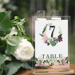Personalisierte Nummer 1-30 Acryl Hochzeitstisch Vorlage mit Paar Namen für Hochzeit Empfang Party Jahrestag Veranstaltung