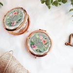 Personalizzato Will You Be My Bridesmaid Makeup Mirror piegato per il regalo di matrimonio della damigella d'onore.
