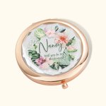 Personalizzato Will You Be My Bridesmaid Makeup Mirror piegato per il regalo di matrimonio della damigella d'onore.