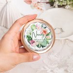 Personalizzato Will You Be My Bridesmaid Makeup Mirror piegato per il regalo di matrimonio della damigella d'onore.