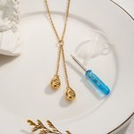 Personalizada Doble Urna Lágrima Colgante Collar de Cenizas Cremación Joyería Keepsake Memorial Regalo para las mujeres