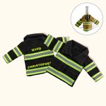 Personalized Miniature Firefighter Jacket Bottle Insulator Water Bottle Cover Gifts for  Firefighter Man Father