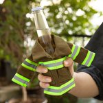 Personalized Miniature Firefighter Jacket Bottle Insulator Water Bottle Cover Gifts for  Firefighter Man Father