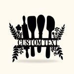 Enseigne en métal personnalisée pour la cuisine Décoration murale pour cuisine Salle à manger Cadeau de pendaison de crémaillère Cadeau de fête des mè
