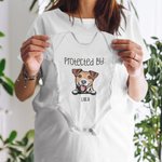 Pelele personalizado de algodón con diseño de perro y gato para bebé de manga corta Baby Shower Birthday Christmas Gift for Baby