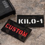 Toppa militare personalizzata Toppa tattica di identificazione da combattimento riflettente con gancio e anello 2in × 3,5in