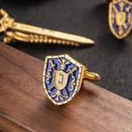 Boutons de Manchette et Pince à Cravate en laiton Personnalisés Accessoires de Costume Vintage Cadeau d'Anniversaire pour Lui