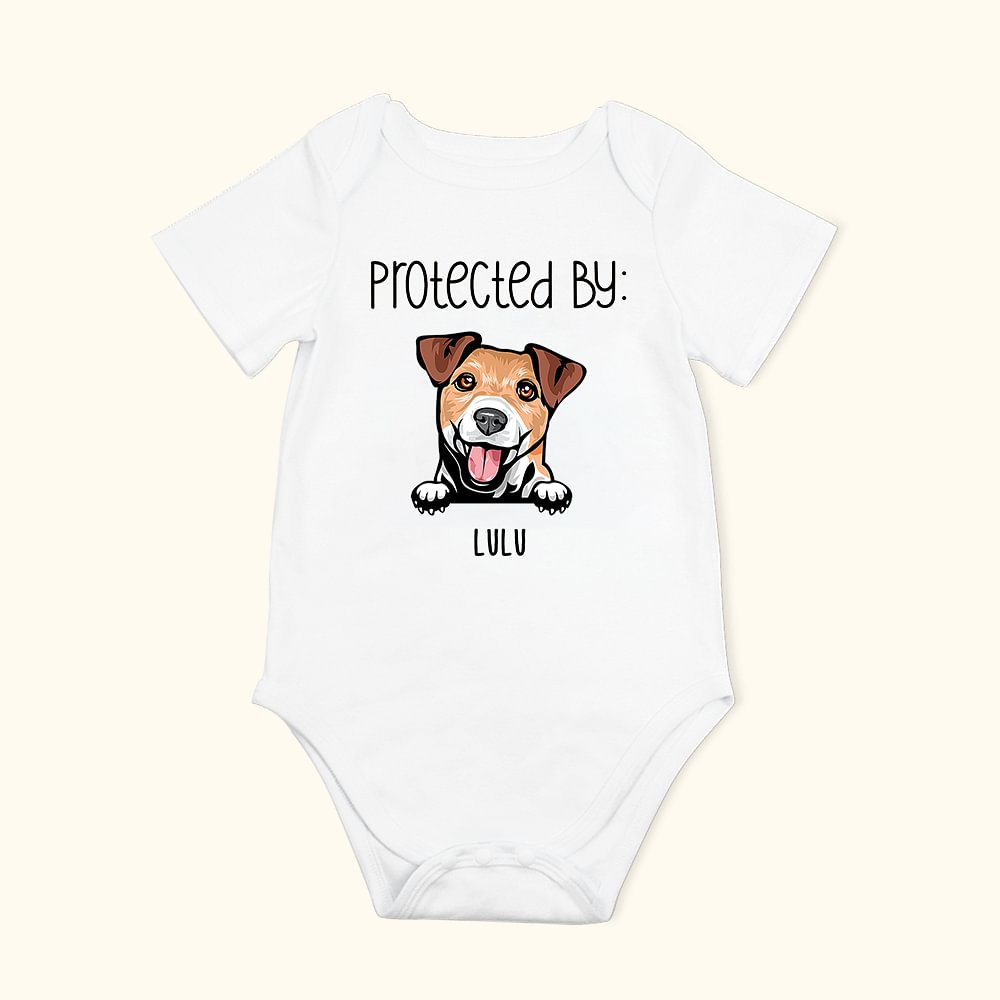 Personalisierte Hund und Katze Design Baumwolle weiche kurze Hülse Baby Onesie Baby Dusche Geburtstag Weihnachten Geschenk für Baby