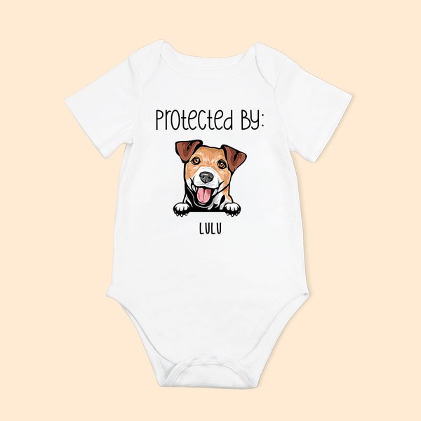 Pelele personalizado de algodón con diseño de perro y gato para bebé de manga corta Baby Shower Birthday Christmas Gift for Baby