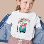 Spersonalizowana ciężarówka z imieniem dziecka Koszulka dla przedszkola Szkoła podstawowa Prezent na powrót do szkoły