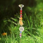 Personalized Rainbow Bridge Beaded Garden Column Gift for Pet Lover Pet Memorial
