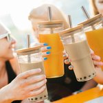 Gepersonaliseerde set van 2 Food Grade glazen Tumbler Cup Marson Jar drinkglazen met bamboe deksel en rietje Gift voor vriend of familie