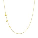 Collana minimalista in argento sterling personalizzata con iniziali catena sottile regalo di compleanno e anniversario per donne