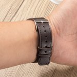 Pulsera personalizada de cuero ajustable de alerta médica de emergencia con texto grabado Regalo para hombre o mujer