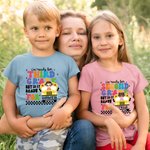 Personalized School Bus I Am Ready  with Kid Name T-shirt Back to School Gift First Day of School Outfit for Boy or Girl