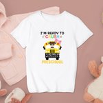 Personalisierte zurück zu Schule Baumwolle niedlich Kind Bus T-Shirt ersten Tag in der Schule Geschenk lustiges Geschenk für Kind Mädchen Junge