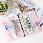 Personalized Cash Envelope Budget Saving Binder Wallet for Cash ID Card Stuffing