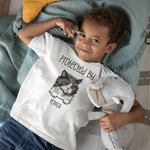 Spersonalizowana koszulka z wzorem psa i kota Baby Shower Urodzinowy prezent świąteczny dla dziecka